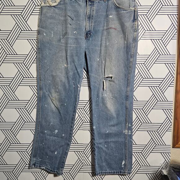 Vintage USA work jeans size 40x32 Distressed - Picture 1 of 5